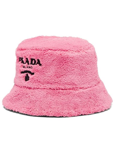 prada bucket hat terry cloth|Prada.